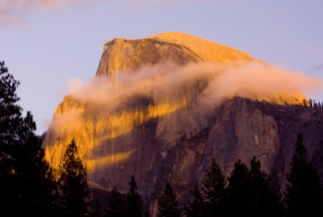 Half Dome Morning Light Yosemite 2006 by JMGatlin